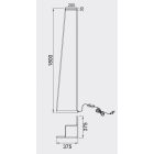 MANTRA MINIMAL Decorative indoor floor lamp LED, dimmable