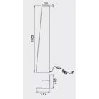 MANTRA MINIMAL Decorative indoor floor lamp LED, dimmable