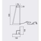 MANTRA MINIMAL Decorative indoor table lamp LED 