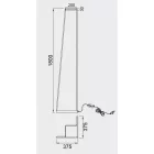 MANTRA MINIMAL Decorative indoor floor lamp LED, dimmable