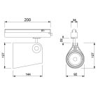 Mantra spotlámpa IPSILON TEK Spot Light LED 35W 3000K 7317 LED IP20 fekete mag 12.7cm