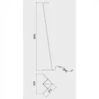 Mantra Vector 7332 Floor lamp with brightness control Black Metal
