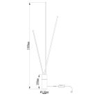 MANTRA VERTICAL Decorative indoor floor lamp LED, dimmable