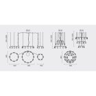 MANTRA SHELL Decorative indoor pendant lamp LED