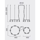 MANTRA SHELL Decorative indoor pendant lamp LED