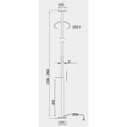 MANTRA VERTICAL Decorative indoor floor lamp LED, dimmable