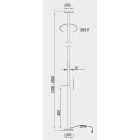 MANTRA VERTICAL Decorative indoor floor lamp LED, dimmable