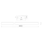 MANTRA TIRAS LED STRIPS TEK ALUM PROFILE  2000*17.1*8.5 mm