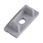 MANTRA TIRAS LED STRIPS TEK END CAPS GREY, WITH HOLES, ALUMINIUM PROFILE 2000*17.1*8.5 mm