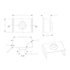 MANTRA TIRAS LED STRIPS TEK FASTENING CONNECTORS STEEL  PROFILE 2000*17.1*8.5 mm