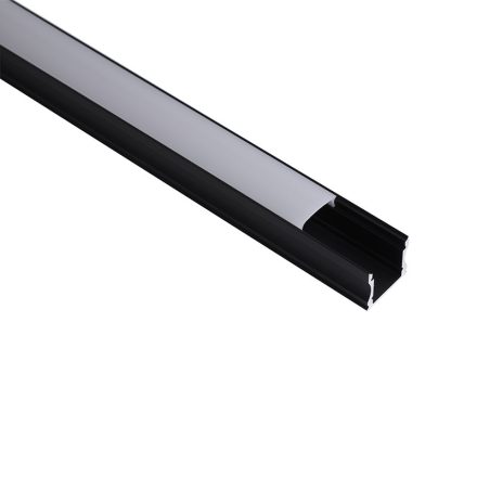 MANTRA TIRAS LED STRIPS TEK ALU PROFILE BLACK  2000*17.1*15,3mm