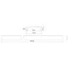 MANTRA TIRAS LED STRIPS TEK ALU PROFILE BLACK  2000*17.1*15.3 mm