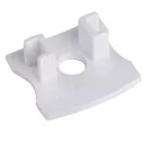 MANTRA TIRAS LED STRIPS TEK END CAPS WHITE, WITH HOLES, ALUMINIUM PROFILE 2000*17.1*15.3 mm