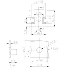 MANTRA TIRAS LED STRIPS TEK END CAPS WHITE, WITH HOLES, ALUMINIUM PROFILE 2000*17.1*15.3 mm