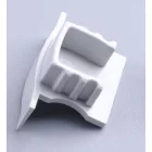 MANTRA TIRAS LED STRIPS TEK END CAPS WHITE, WITHOUT HOLES, ALUMINIUM PROFILE 2000*17.3*15.3 mm