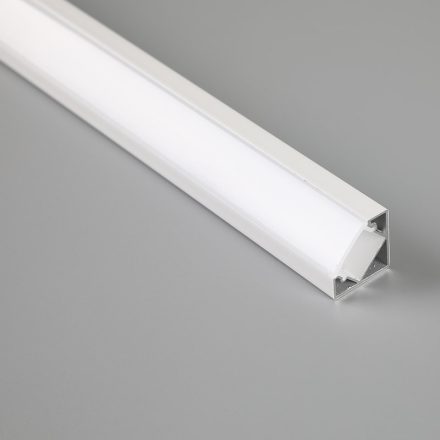 MANTRA TIRAS LED STRIPS TEK ALUMINIUM PROFILE CORNER WHITE 2000*18*18mm