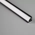 MANTRA TIRAS LED STRIPS TEK ALUMINIUM PROFILE CORNER BLACK 2000*18*18mm