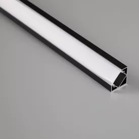   MANTRA TIRAS LED STRIPS TEK ALUMINIUM PROFILE CORNER BLACK 2000*18*18mm