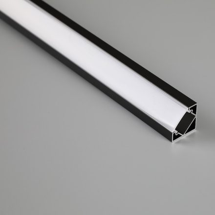 MANTRA TIRAS LED STRIPS TEK ALUMINIUM PROFILE CORNER BLACK 2000*18*18mm