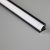 MANTRA TIRAS LED STRIPS TEK ALUMINIUM PROFILE CORNER BLACK 2000*18*18mm