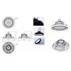 MANTRA URANO TEK UFO BAY LED BLACK 200W 5000K 90º