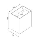 MANTRA DAVOS Outdoor wall lamp Outdoor LED 2*10W 3000K IP65