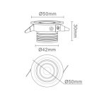 MANTRA NEPTUNO TEK recessed LED 3W 3000K