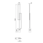  Mantra Mural 7465 Floor Lamp Black Led
