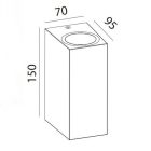 MANTRA KANDANCHU Outdoor wall lamp Outdoor GU10 2 light sources IP54