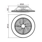 MANTRA ALISIO XL LED 95 W ceiling fan light 58 W