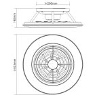 MANTRA ALISIO MINI LED 70 W ceiling fan light 30 W