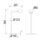  MANTRA eyes 7510 floor lamp black led