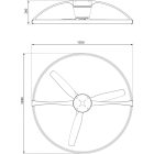 MANTRA NEPAL LED 75 W ceiling fan light 35 W