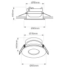 MANTRA GUINCHO GU10 TEK recessed 1 lamp