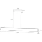 MANTRA HANOK TEK Linear LED light 38W 3000K 50º