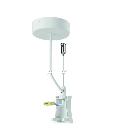 MANTRA HANOK TEK side cover, white, with AC cable and rosette