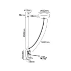 MANTRA HANOK TEK side cover, white, with AC cable and rosette
