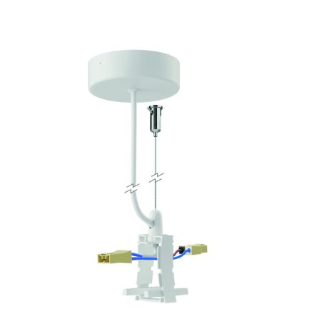 MANTRA HANOK TEK MIDDLE CONNECTION WHITE WITH AC WIRE & ROSETTE