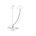 MANTRA HANOK TEK CENTER CONNECTOR WHITE, AC With wire and rosette