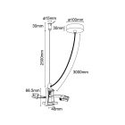 MANTRA HANOK TEK CENTRAL CONNECTOR BLACK WITH FASTENING WIRE