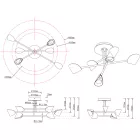  Mantra Capuccina 7573 ceiling lamp white LED