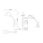  Mantra Capuccina 7575 wall lamp white LED