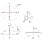 MANTRA CAPUCCINA Decorative indoor pendant lamp LED 61.5W 3000K