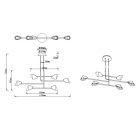 MANTRA CAPUCCINA decorative indoor pendant lamp LED 45W 3000K series