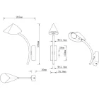 MANTRA CAPUCCINA Decorative indoor wall lamp LED 6W 3000K