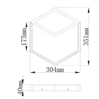  MANTRA-7592 TEK ceiling/wall lamp LED 26W 3000K