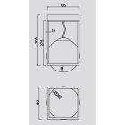 MANTRA DESIGUAL Decorative indoor ceiling lamp with 1 light source