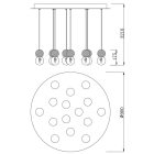 MANTRA GALAXIA Decorative indoor pendant lamp