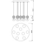 MANTRA GALAXIA Decorative indoor pendant lamp