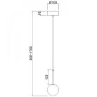 MANTRA CELLAR Decorative indoor pendant lamp with 1 light source